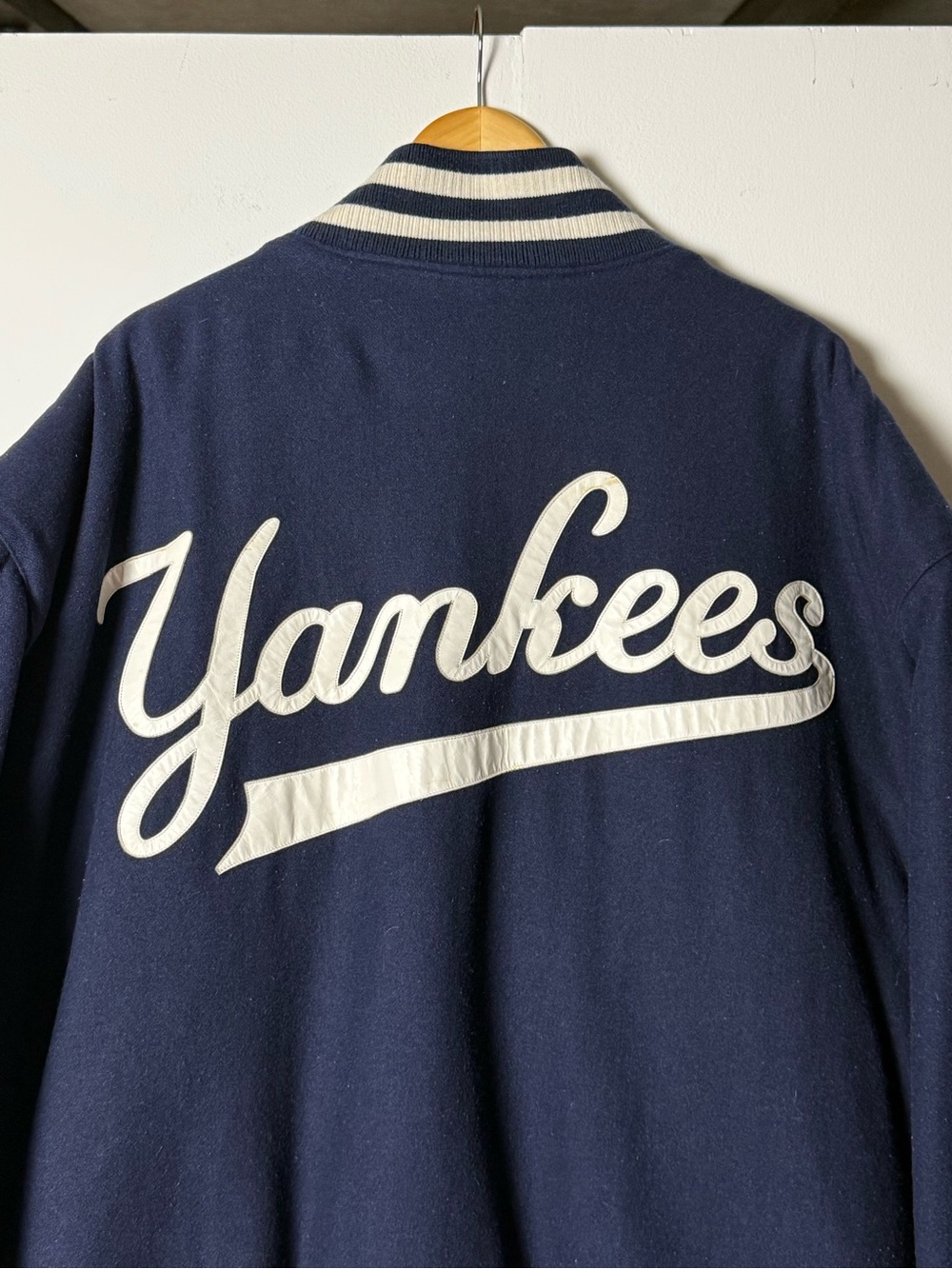 Vintage JH Design New York Yankees Wool Varsity Jacket 5XL Made in USA - Picture 10 of 13
